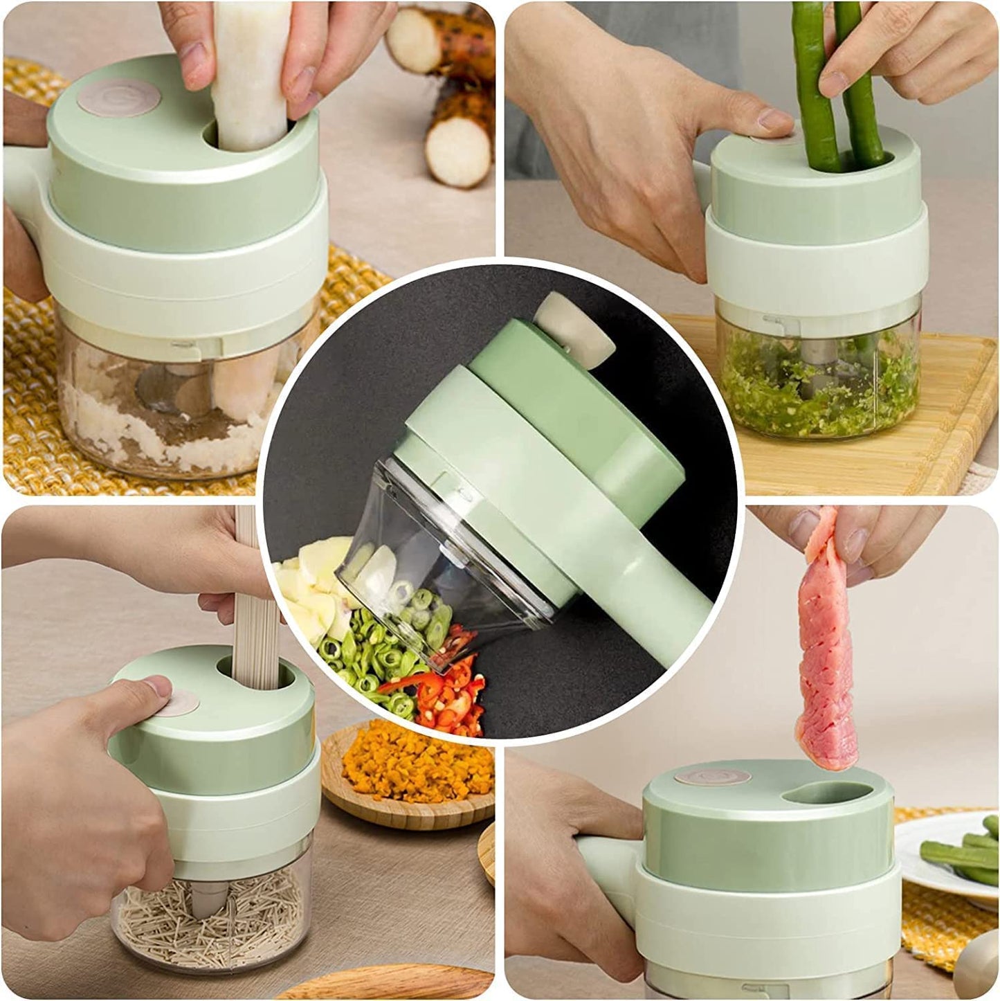 4 in 1 Portable Electric Vegetable Cutterᵀᴹ