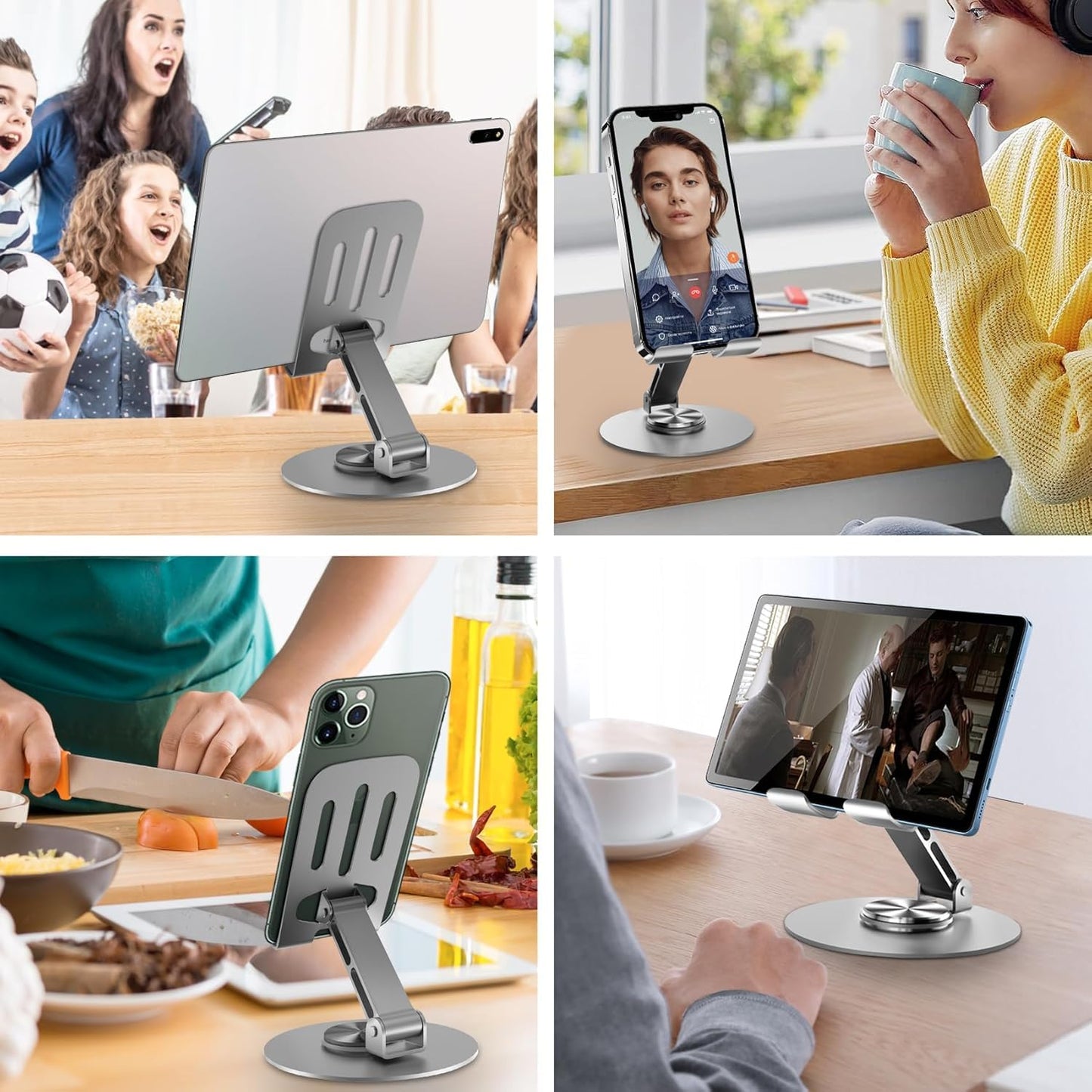 Aluminium 360° Rotatable Phone/Tablet Stand