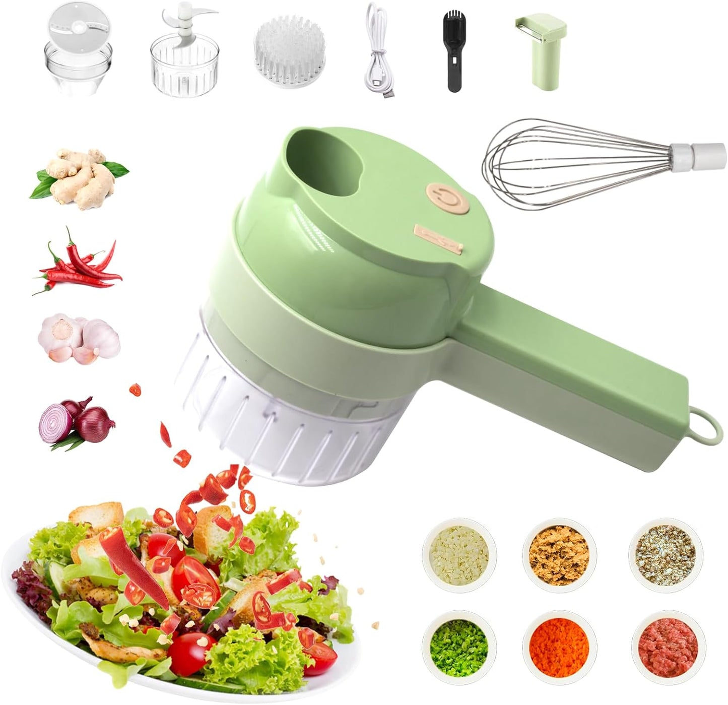 4 in 1 Portable Electric Vegetable Cutterᵀᴹ