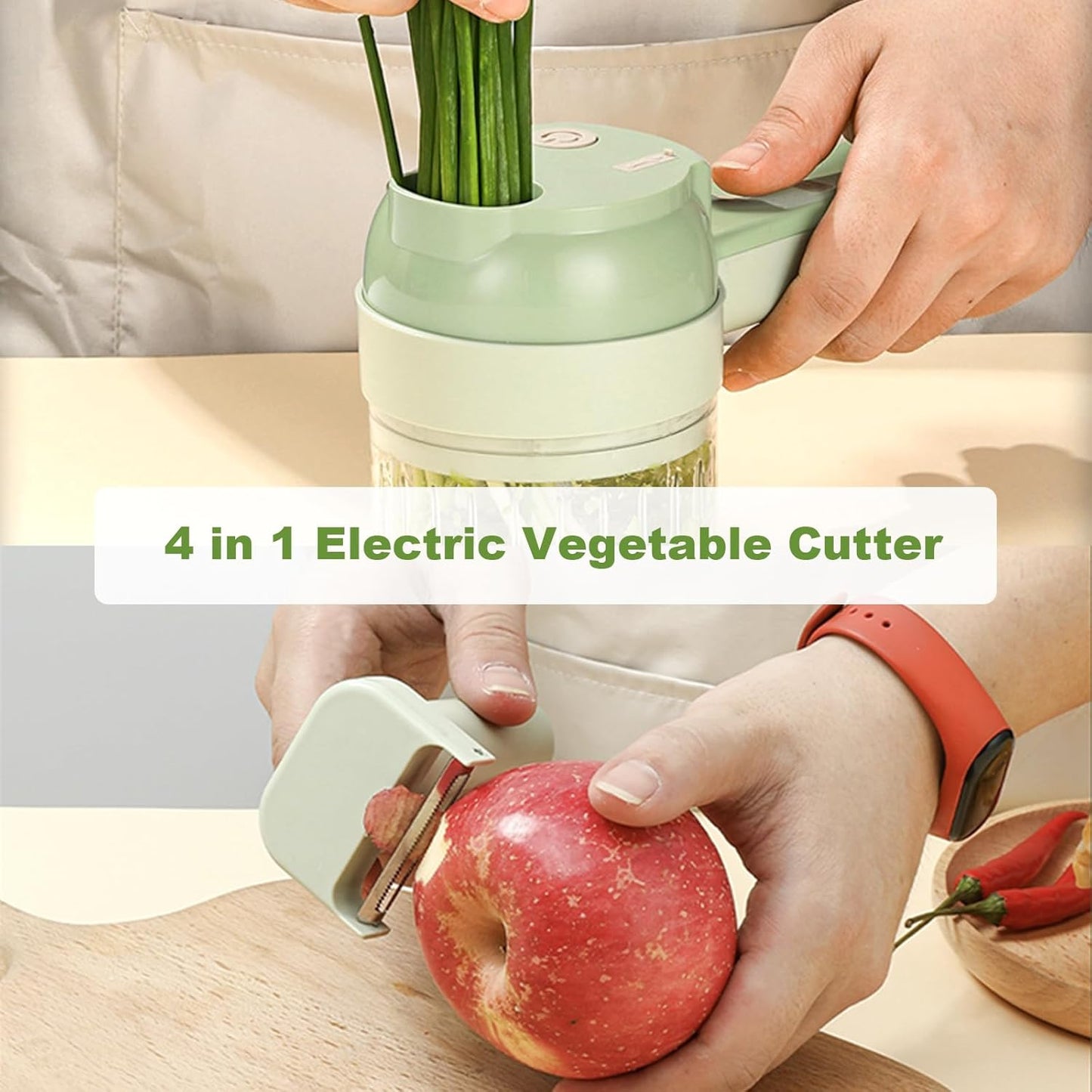 4 in 1 Portable Electric Vegetable Cutterᵀᴹ