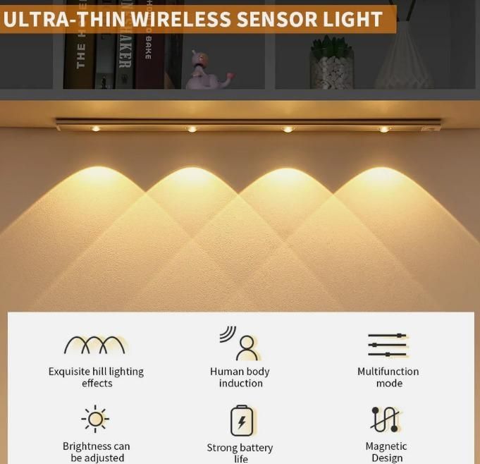 LED PIR Motion Rechargeble Sensor Cabinet